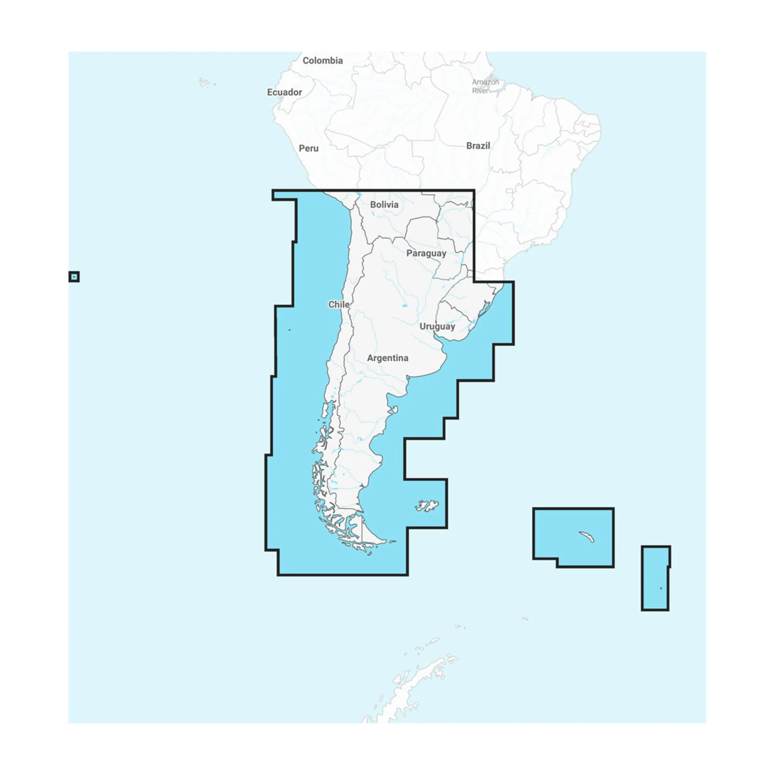 Navionics Boating App | Chile, Argentina & Easter Island - Marine Charts